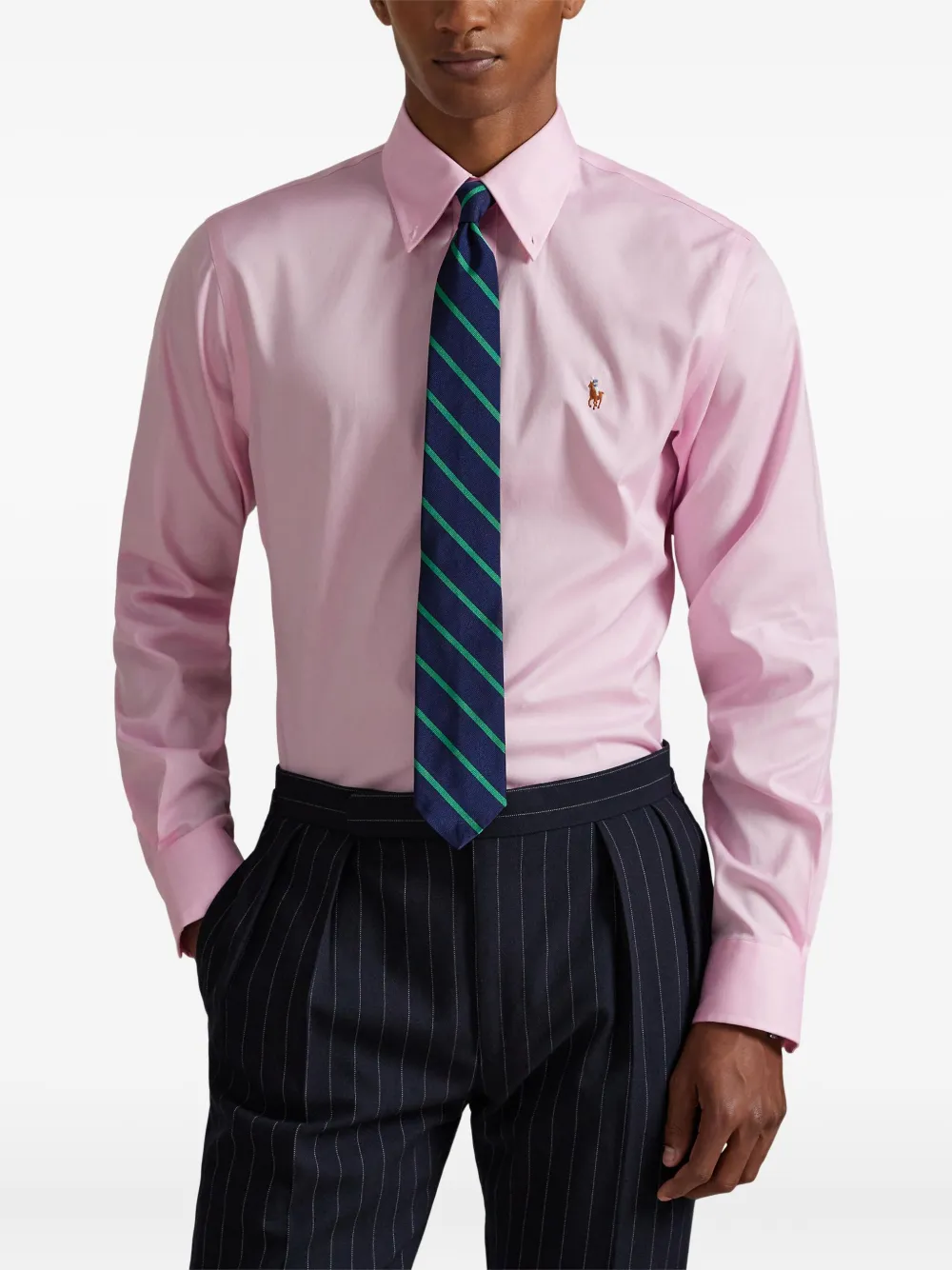 Рубашка с длинными рукавами и вышивкой POLO RALPH LAUREN, розовый — фото 3