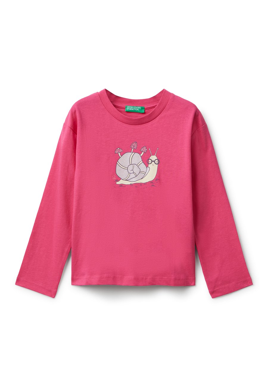 

Топ United Colors of Benetton WITH GLITTERY PRINT , Violet/Light Pink