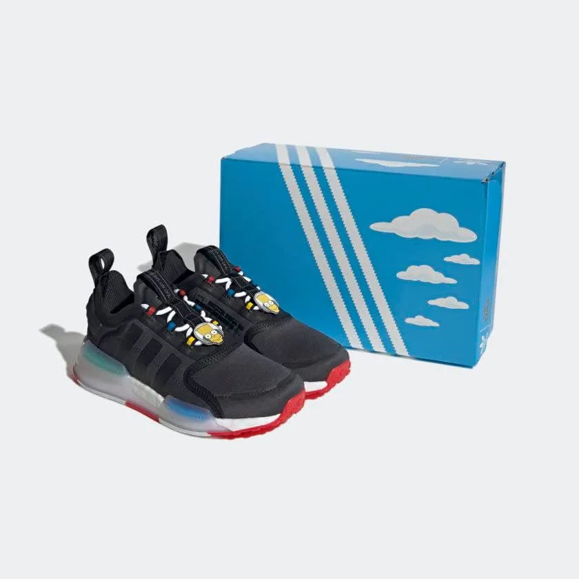Детские кроссовки для бега Adidas NMD_V3, серый/черный/белый — фото 3