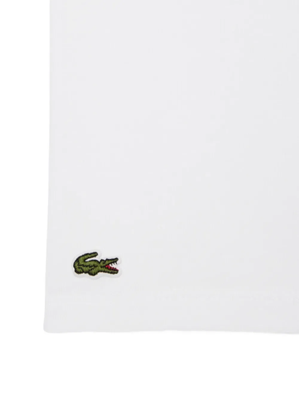 Футболка с круглым вырезом и логотипом Lacoste, белый — фото 4