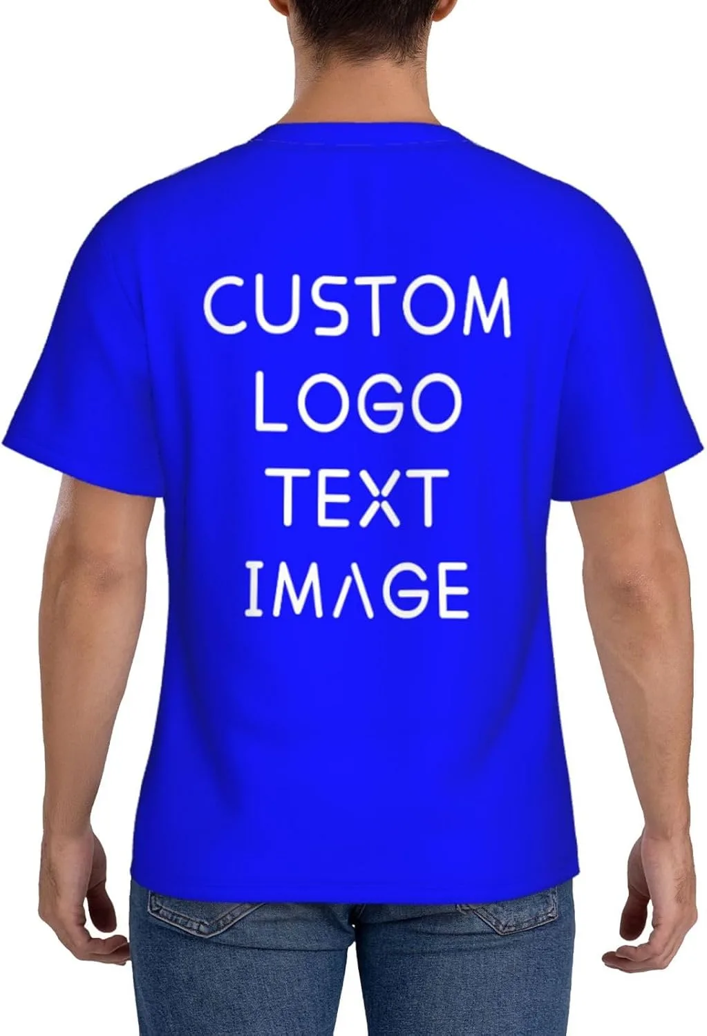 Футболка с полной запечаткой Custom T Shirts с логотипом — фото 3