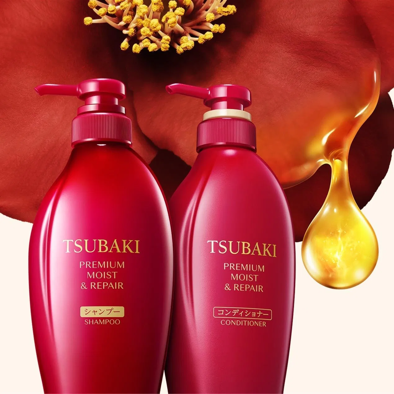 Набор шампуня и кондиционера «Premium Moist & Repair» от Tsubaki, 450 мл, 2 шт. Tsubaki — фото 2