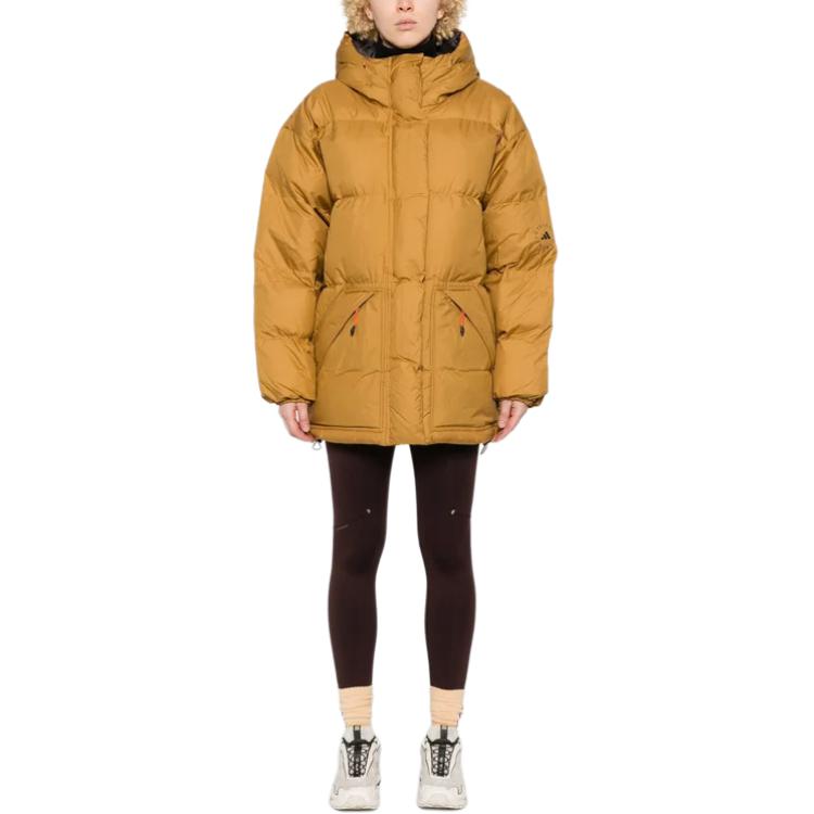 Бесплатная доставка с AdiClub Двусторонняя утепленная зимняя курта миди Adidas by Stella McCartney, серый — фото 3