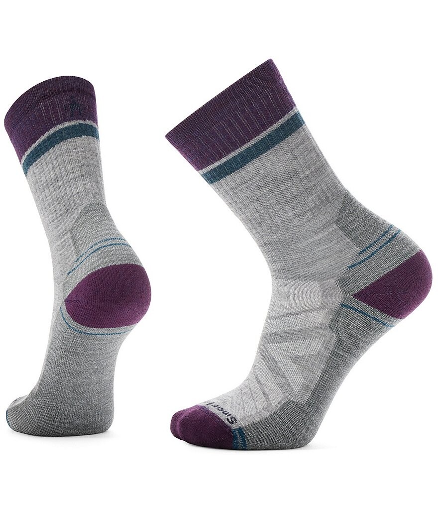 

Носки для экипажа SmartWool Hike Light Cushion извилистая тропа, серый