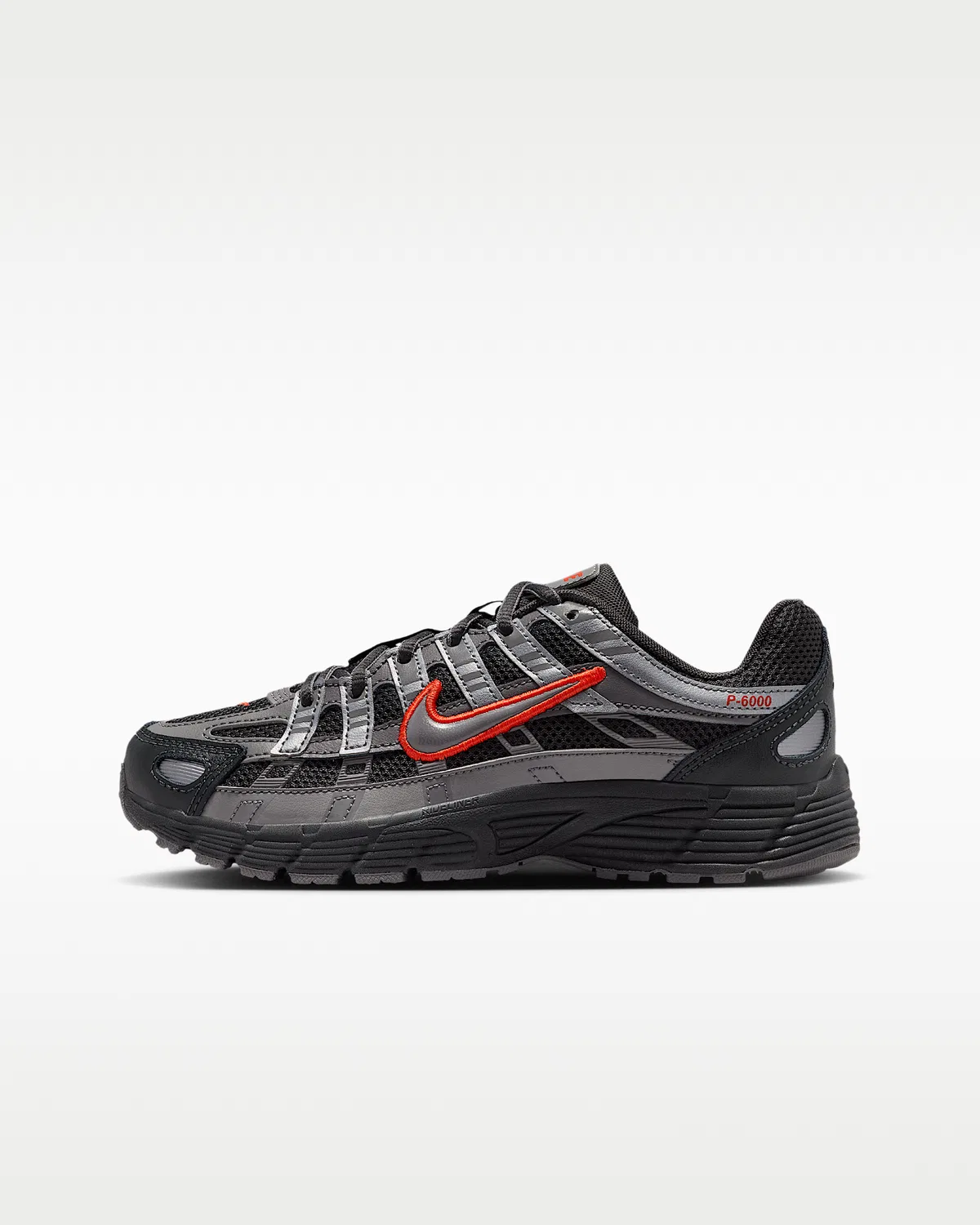 Кроссовки Nike P-6000 для детей, Anthracite/Picante Red/Metallic Cool Grey/Pencil Point