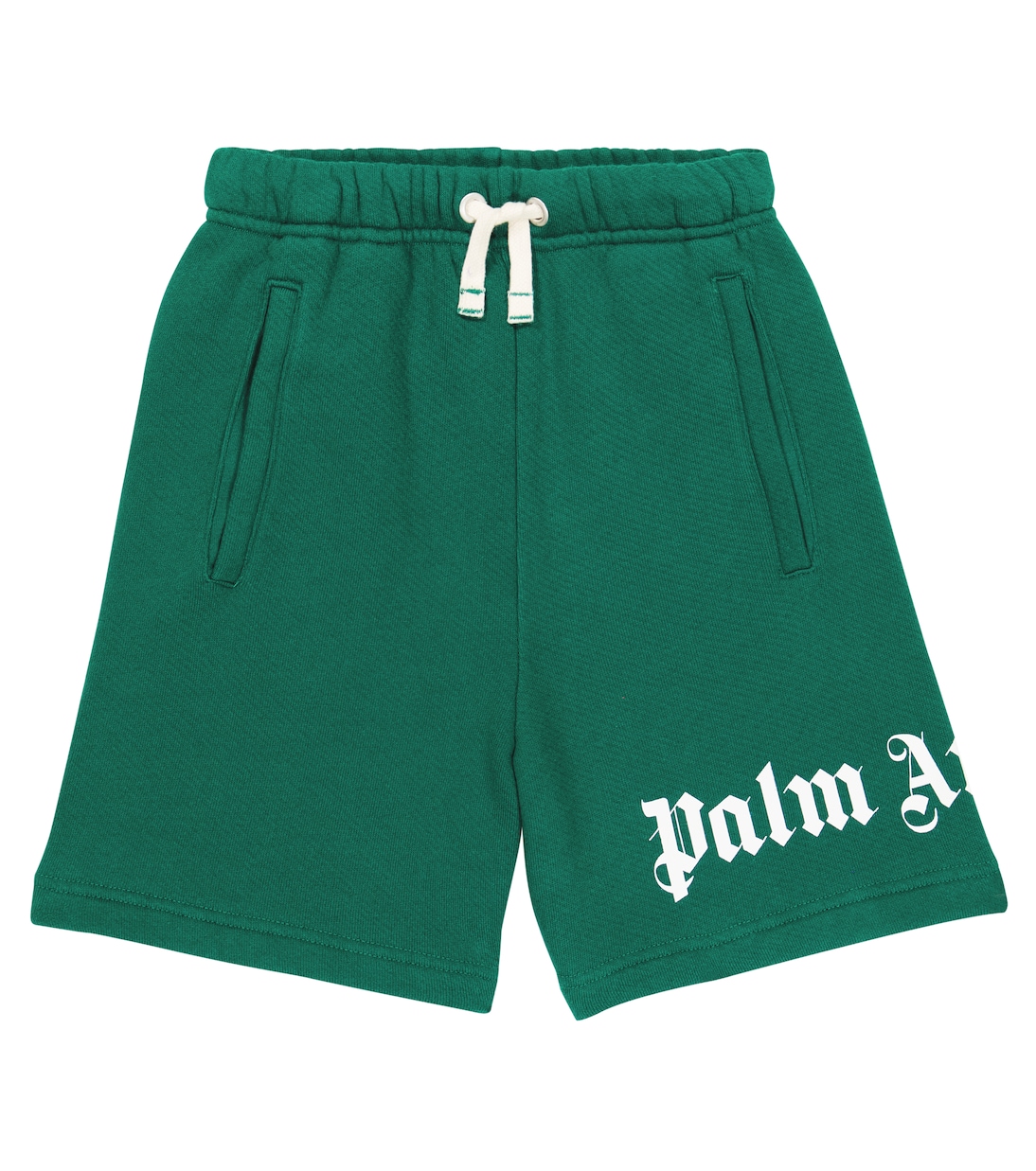 

Хлопковые шорты с логотипом Palm Angels Kids, Forest Green