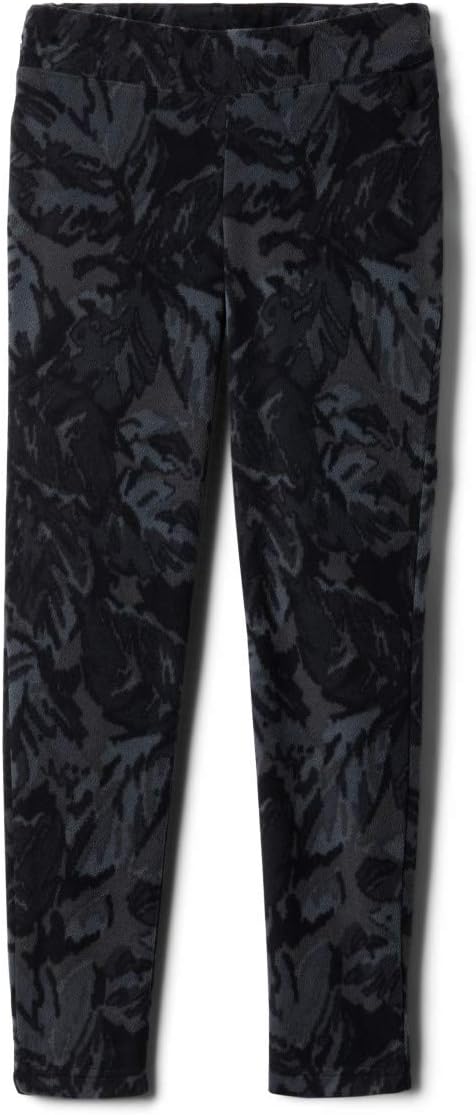 

Columbia Girls' Glacial Printed Legging, Soft Fleece, Black Landscape Print