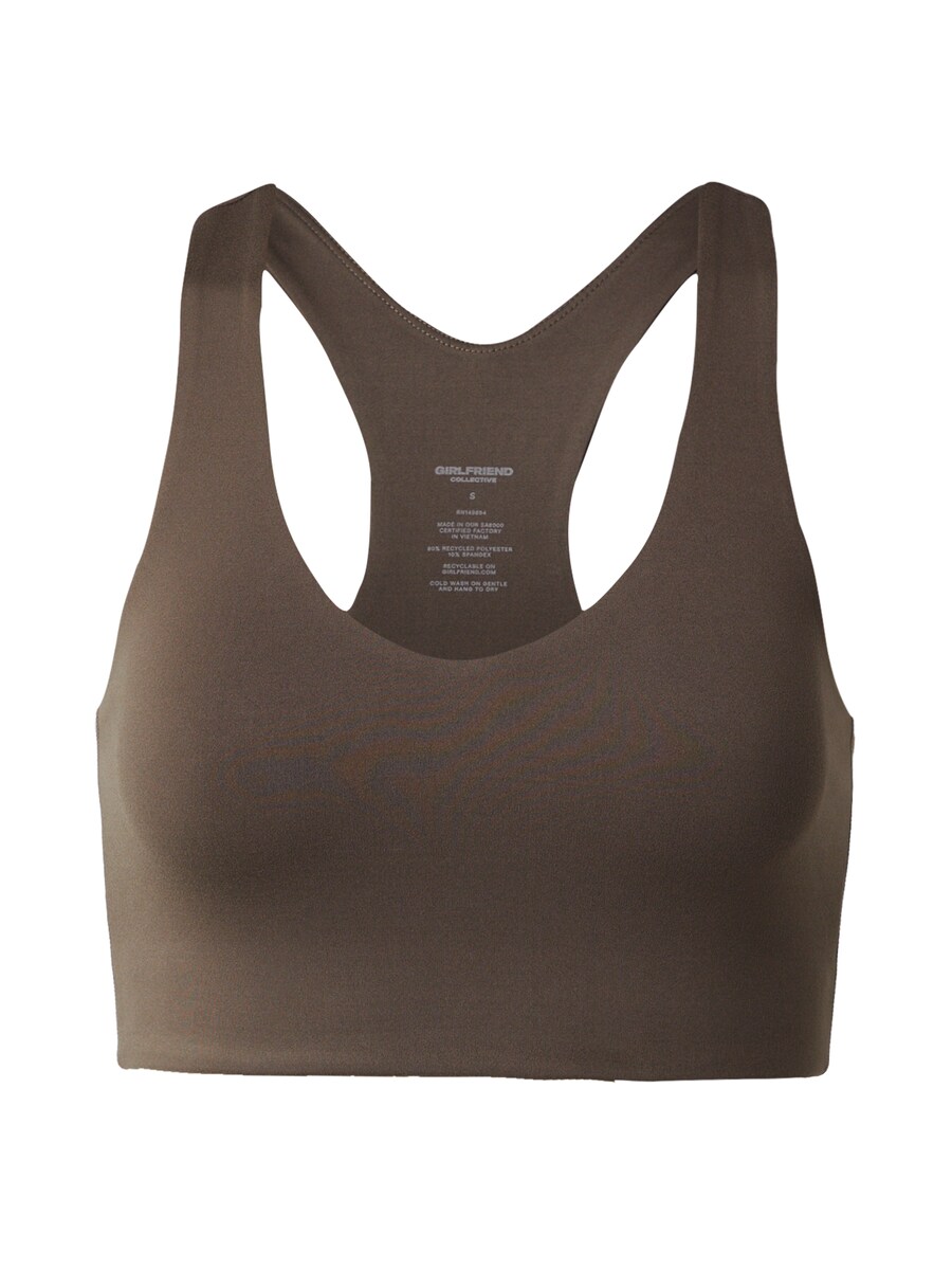 

Спортивный бюстгальтер-бралетт Girlfriend Collective Float Lola, темно-коричневый