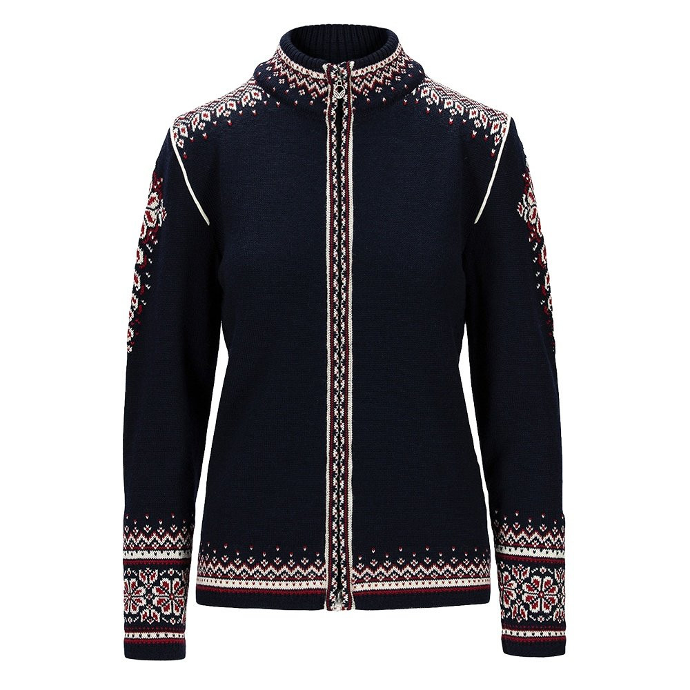 

Свитер на молнии, посвященный 140-летию компании Dale of Norway (женский), Navy/Red Rose/Off White