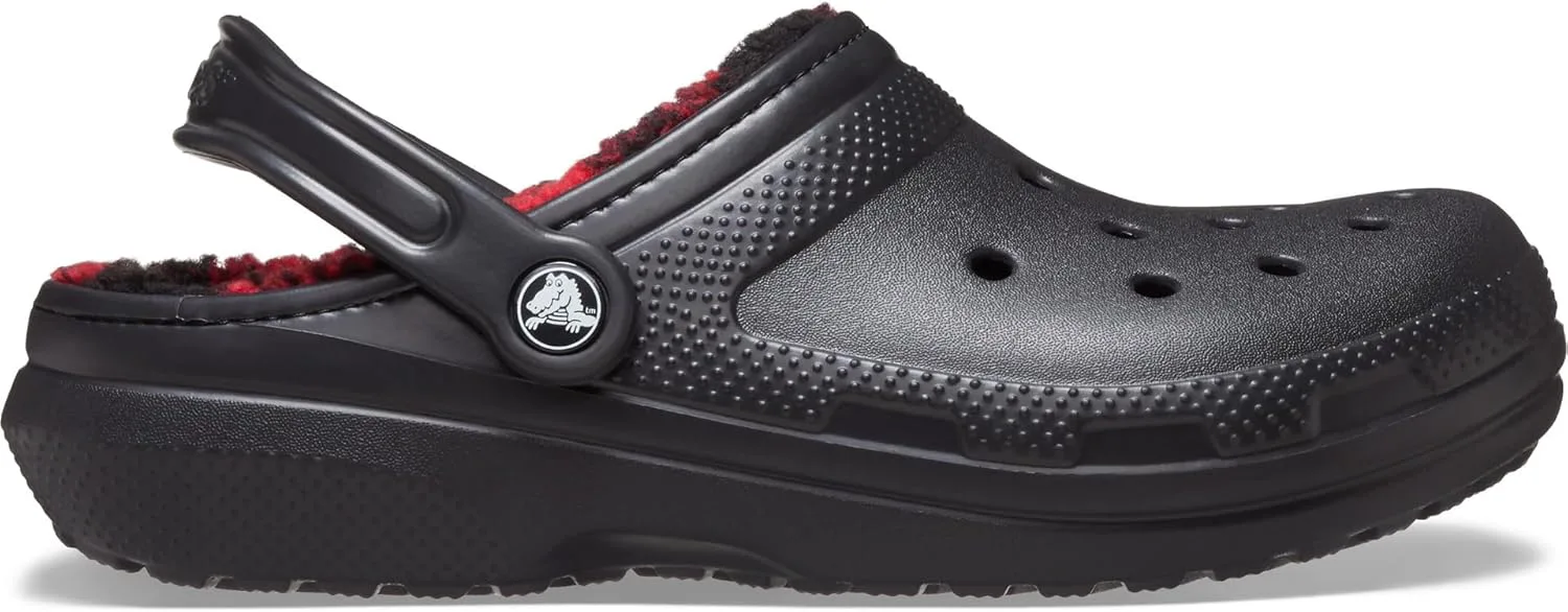 

Крокс Унисекс Классические сабо с утепленной подкладкой для праздников Crocs, черный/красный