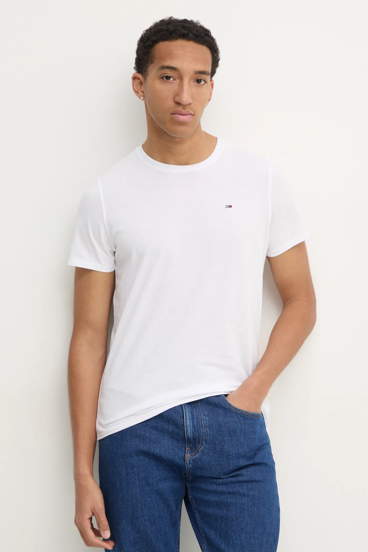 

Хлопковая футболка Tommy Jeans, белый