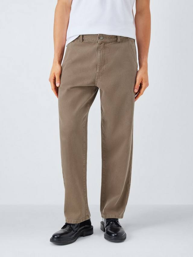 

Прямые джинсы с красильной отделкой Kin, Brown