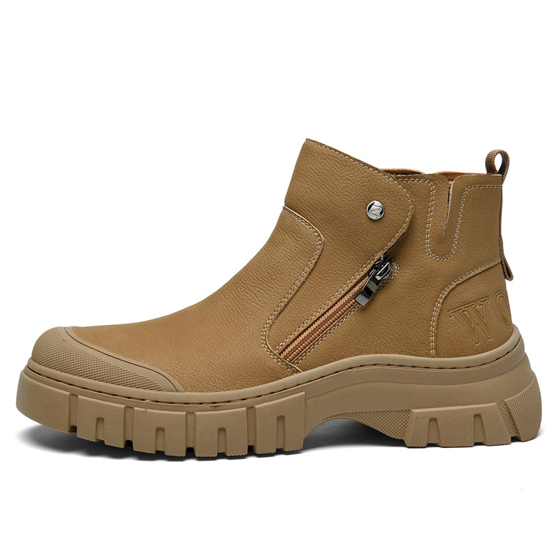

Короткие мужские ботинки Martin SEPTWOLVES, Earth Yellow (Standard Leather Shoe Size)