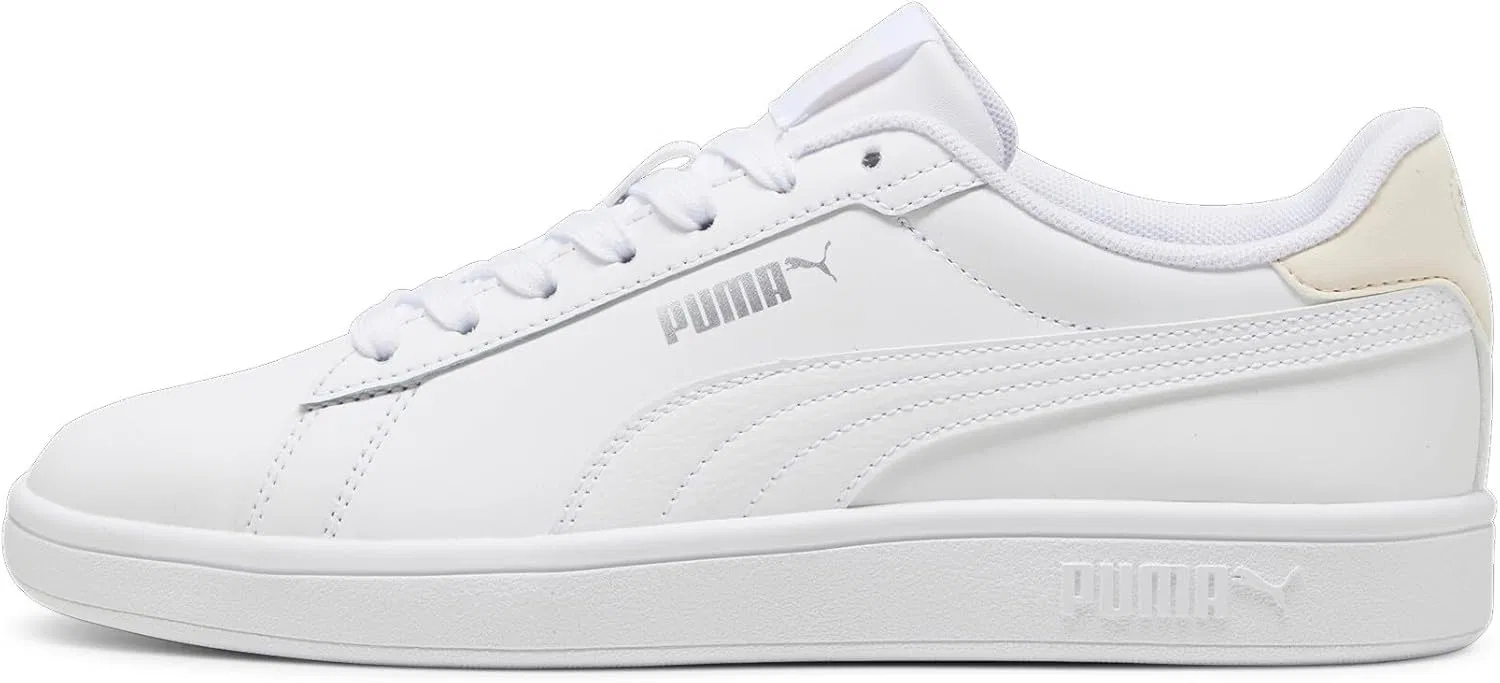 Кроссовки PUMA Unisex Smash 3.0 L, Puma White Rosebay Puma Silver — фото 4