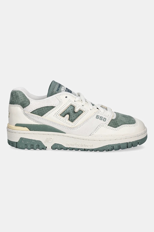 Кожаные кроссовки New Balance, бежевый — фото 2