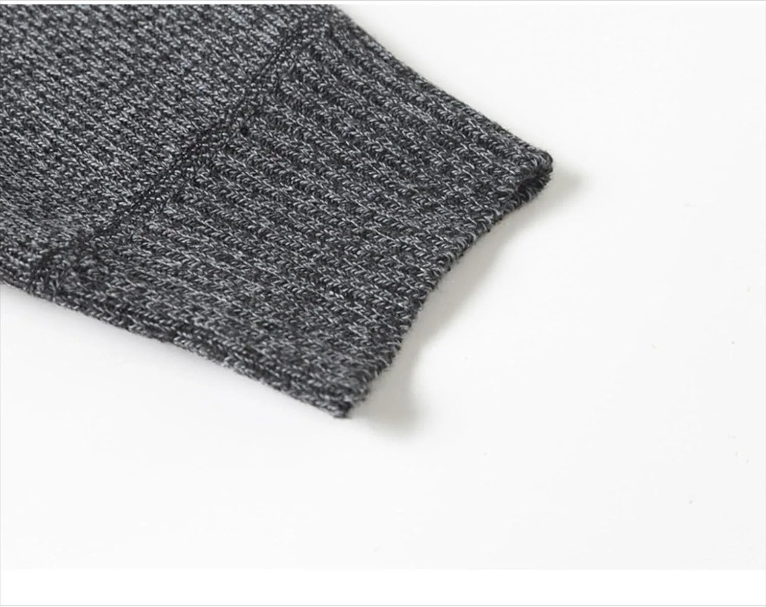 Мужской свитер с четвертью молнии Slim Texture Knitted с нагрудным карманом — фото 4