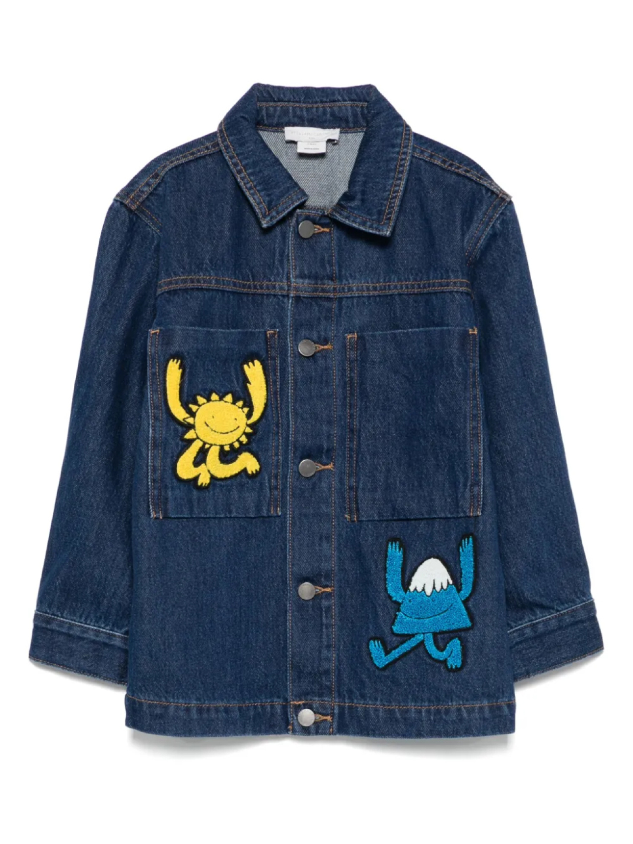 

Джинсовая куртка с вышитым мотивом Stella McCartney Kids, синий