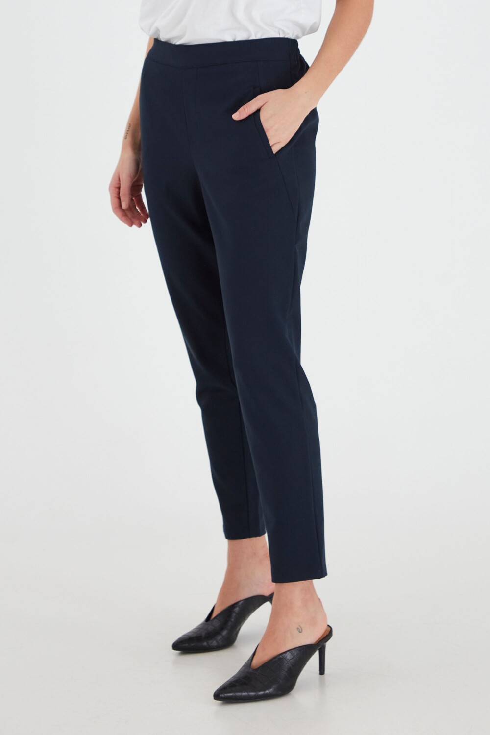 

Брюки PULZ Jeans Chinohose, синий
