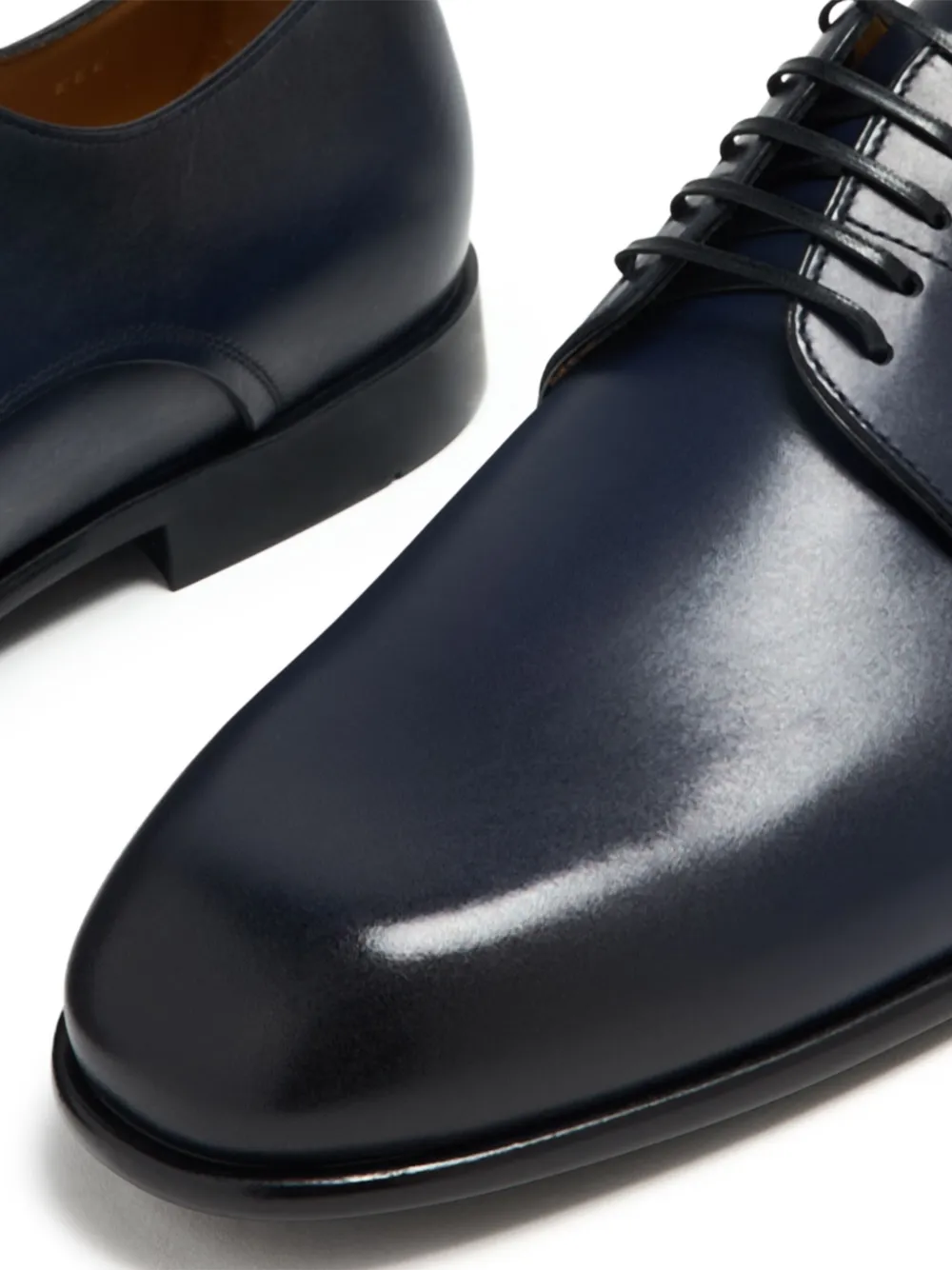 Туфли дерби с миндалевидным носком Ferragamo, синий — фото 4