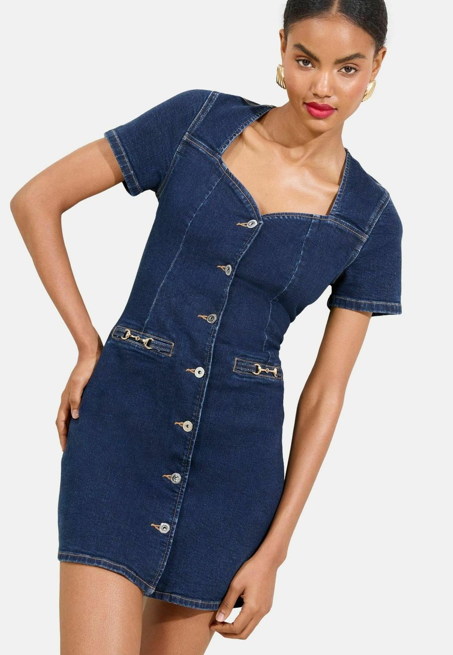 

Платье Lipsy SHORT SLEEVE, Dark Wash Blue/Blue