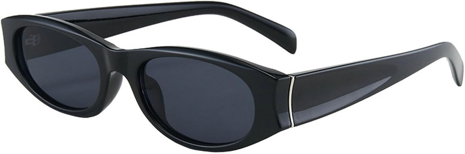 

Ретро-солнцезащитные очки маленького прямоугольного размера для женщин и мужчин, узкая овальная оправа, винтажный дизайн 90-х, модель 2025. Женские солнцезащитные очки mincl, C5