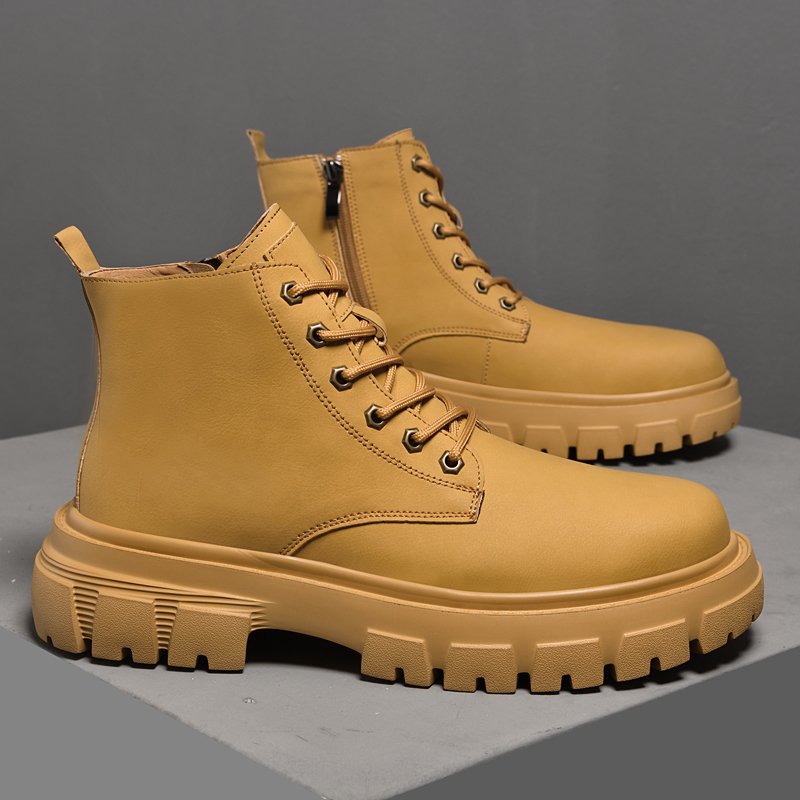 Bull Thunder Кроссовки Crew Martin мужские утепленные черные, цвет Black Insulated Shoes — фото 3