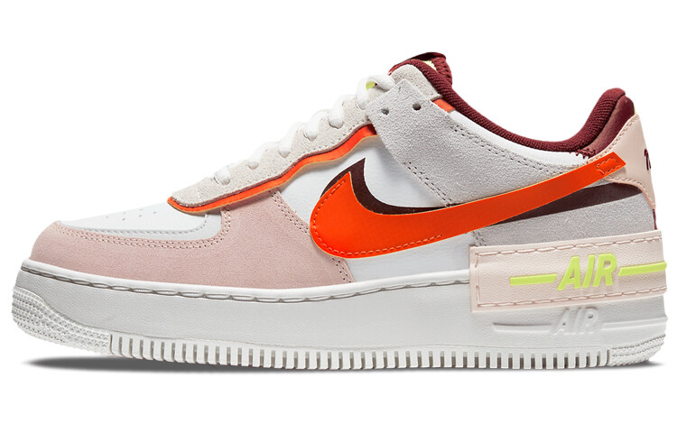 Кроссовки Nike Air Force 1 Low Shadow, белый/светло-розовый/оранжевый
