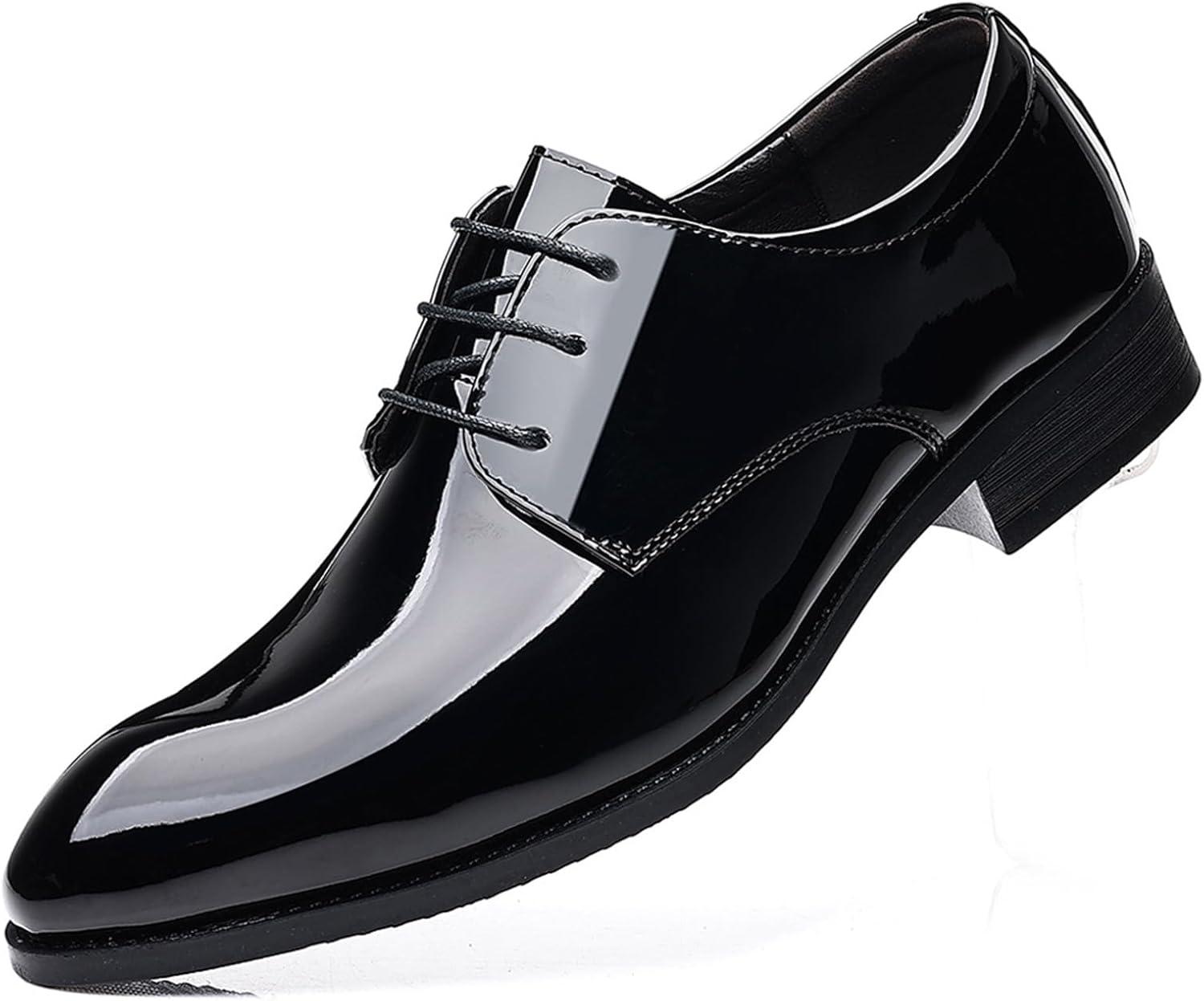 

Мужские классические туфли KYOESCAI из лакированной кожи, оксфорды, формальные деловые, с противоскользящей подошвой, современные туфли для костюма и смокинга, черный