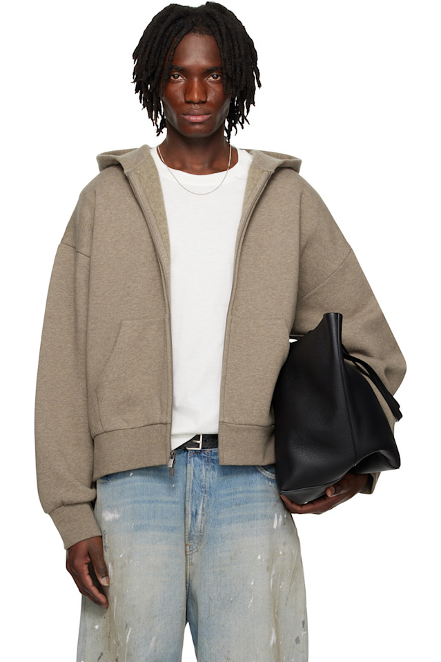 

Классический худи на молнии Fear Of God Essentials, цвет homestead heather
