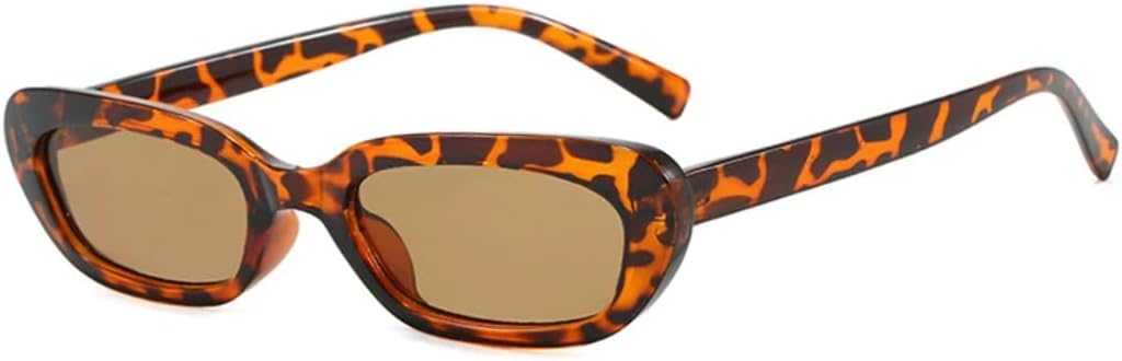 

Солнцезащитные очки с защитой UV400 | Маленький размер "кошачий глаз" сине-зеленый | для женщин и мужчин, для занятий спортом на открытом воздухе и вождения DSVIGF, Leopard Tea