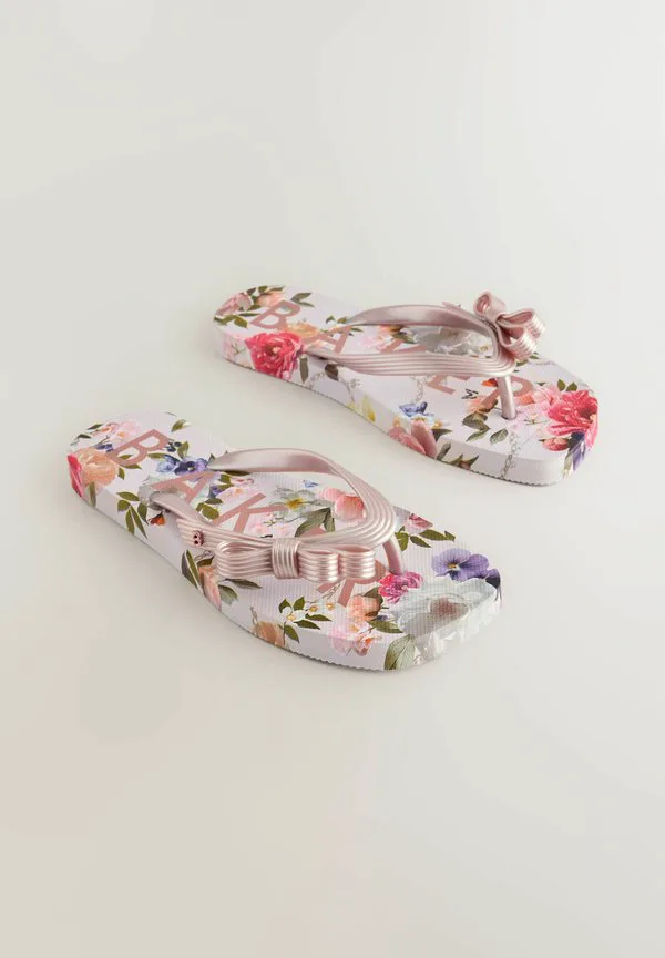 Шлепанцы стандартного кроя с бантом для бассейна Baker By Ted Baker, Pink — фото 2