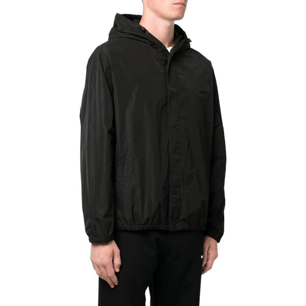 Куртка Men's OFF-WHITE FW22 Back Classic Logo Printing Hooded Jacket Ordinary Version Black, черный — фото 4