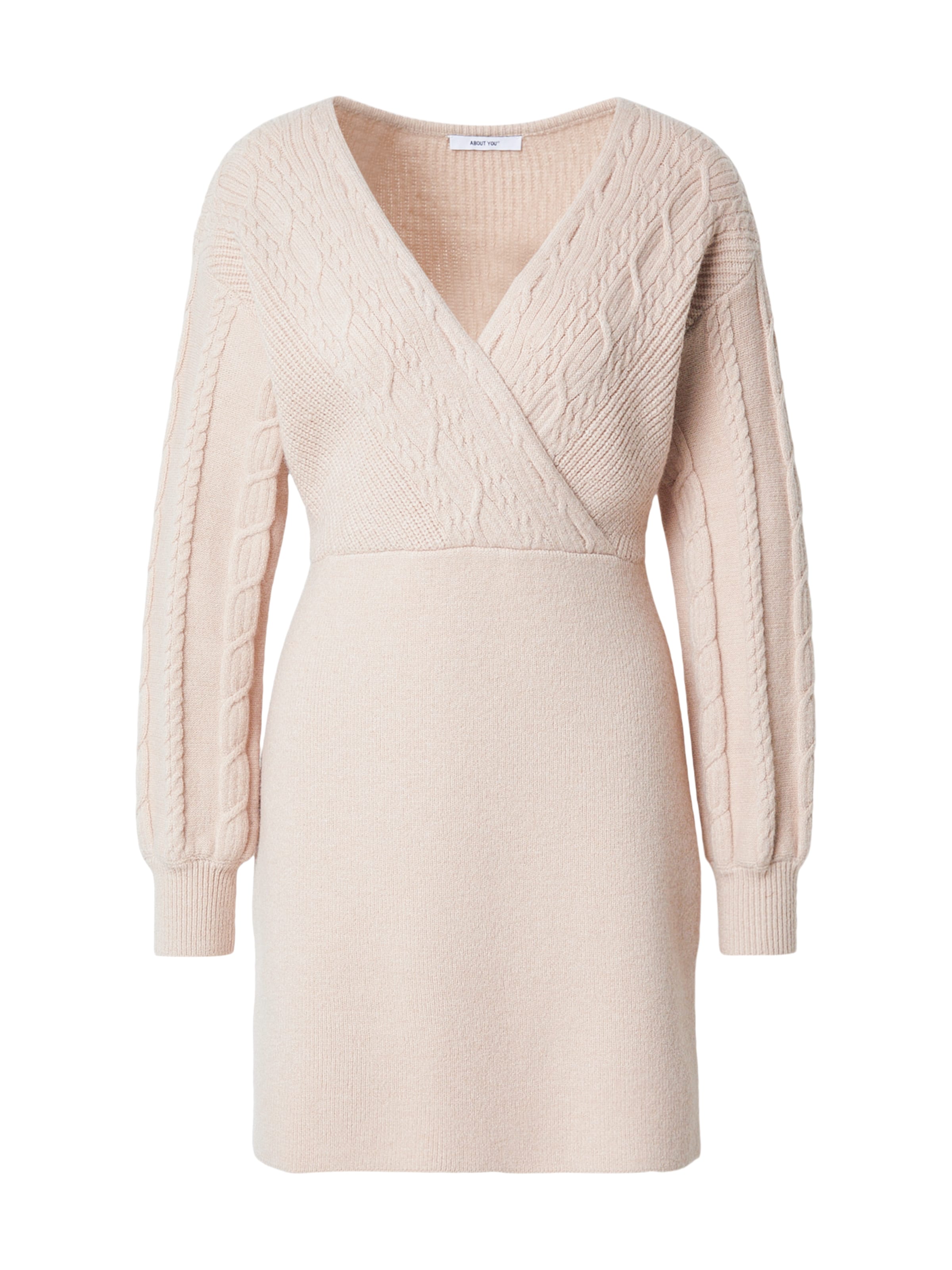 

ABOUT YOU Вязаное платье 'Camilla' в цвете Ecru