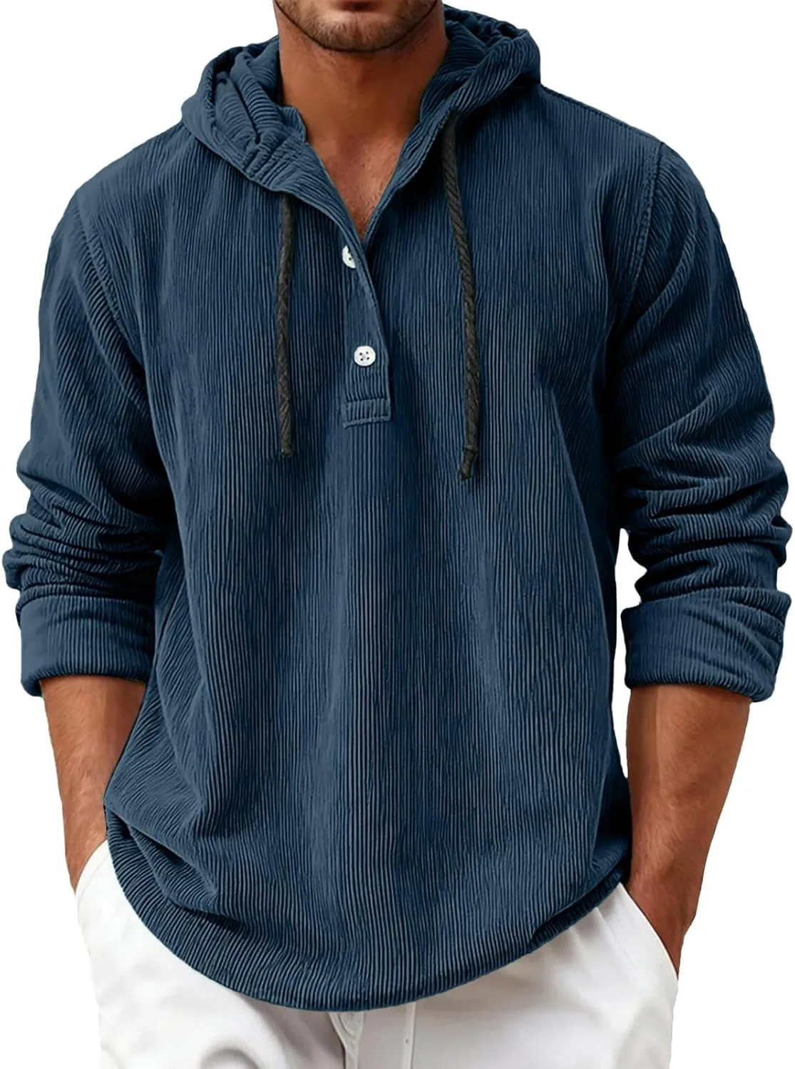 

Мужской повседневный худи с капюшоном на молнии, мягкая флисовая подкладка, с передним карманом, свободный крой