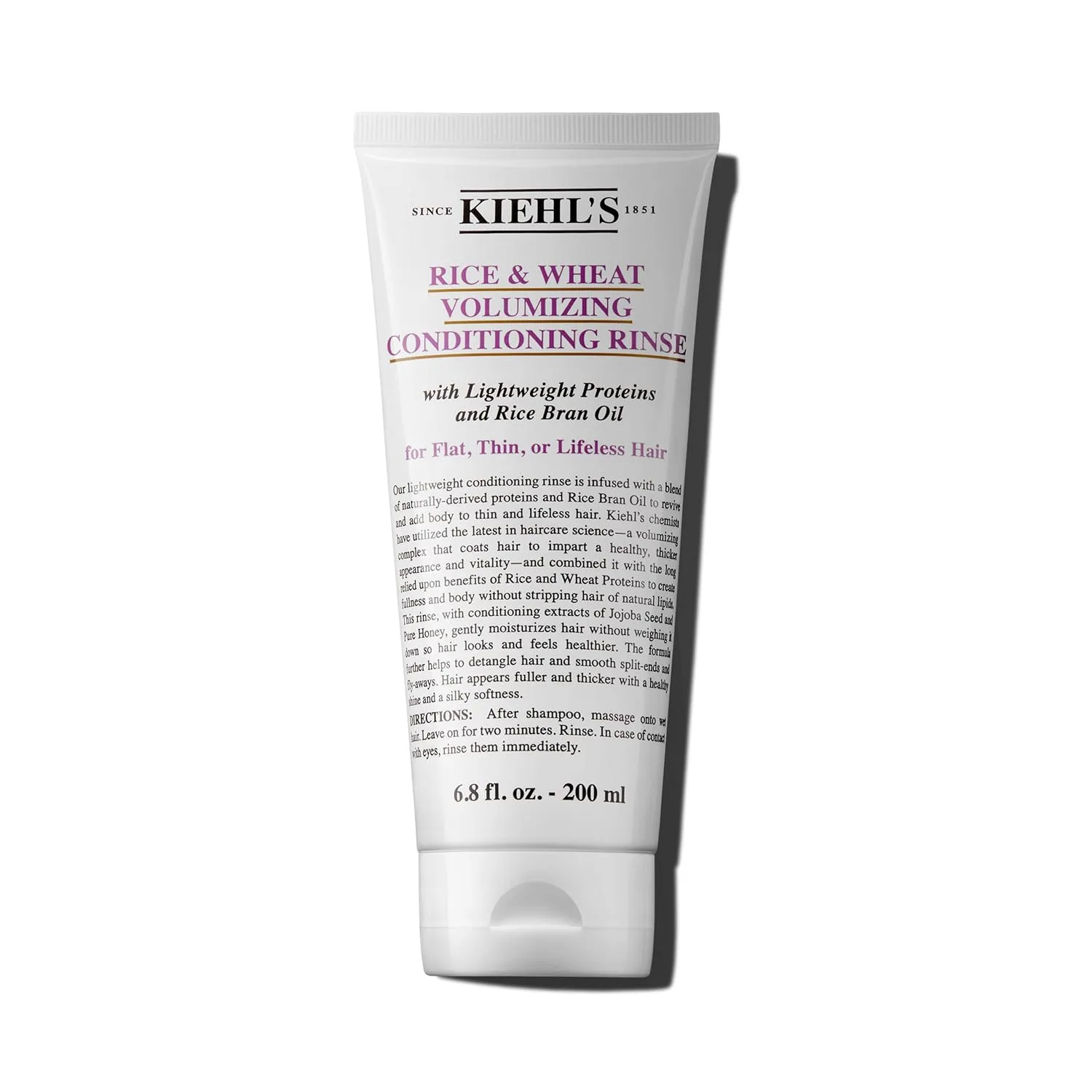 Кондиционер Kiehl's Rice and Wheat Volumizing Conditioning Rinse для тонких и плоских волос, 200 мл