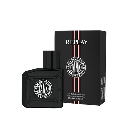 Туалетная вода Replay Tank Custom For Man Интенсивный и обволакивающий мужской аромат с прохладными древесными нотами 30 мл — фото 2