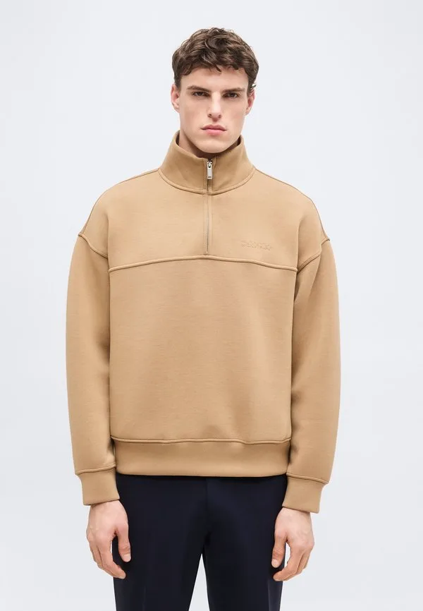 Толстовка с высоким воротником и застежкой-молнией Calvin Klein, Tigers Eye — фото 3