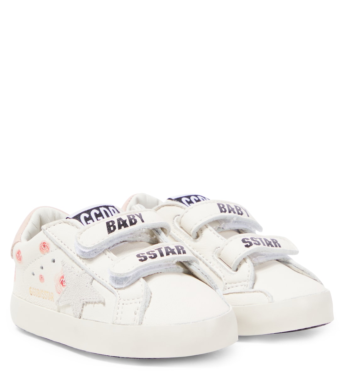 

Кожаные кроссовки Baby School Golden Goose Kids, White/Beige