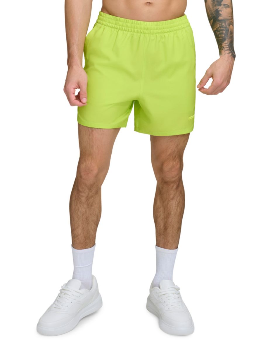 

Шорты для волейбола с плоским передом стандартной посадки DKNY, цвет Lime