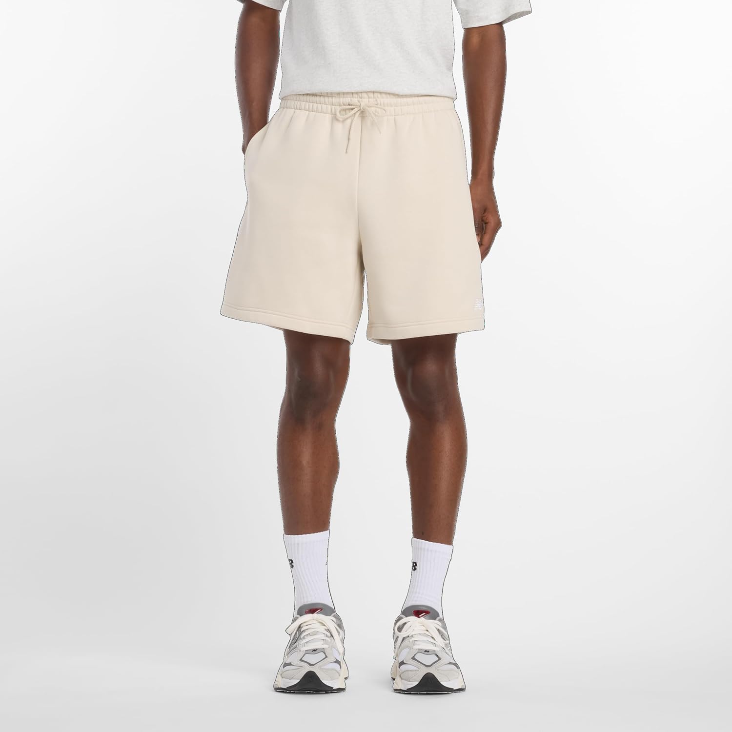 

Короткие флисовые шорты New Balance Mens Sport Essentials 7 дюймов, Timberwolf