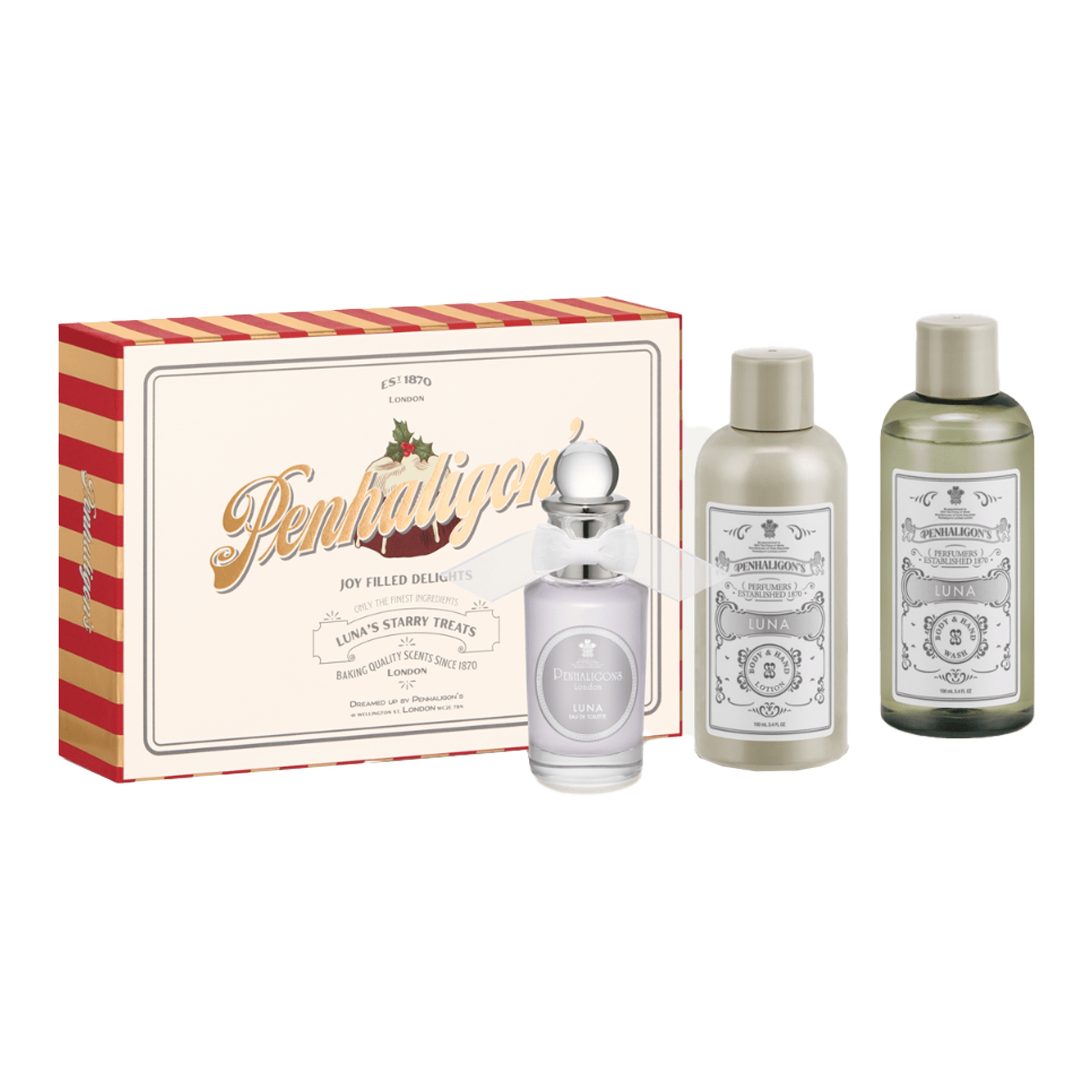 

PANHAILIGEN 2024 Limited Moon Goddess Гель для душа Пробный набор духов Eau De Toilette Bergamotto Jasmine PENHALIGON'S, 30ml perfume+100ml body lotion+100ml shower gel