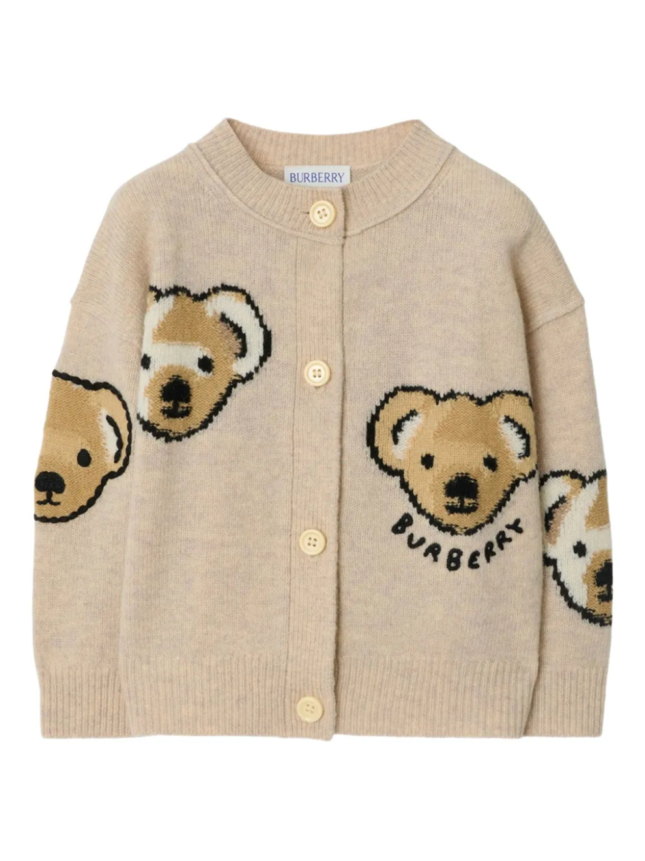 

Кардиган Burberry Kids Thomas Bear, нейтральный