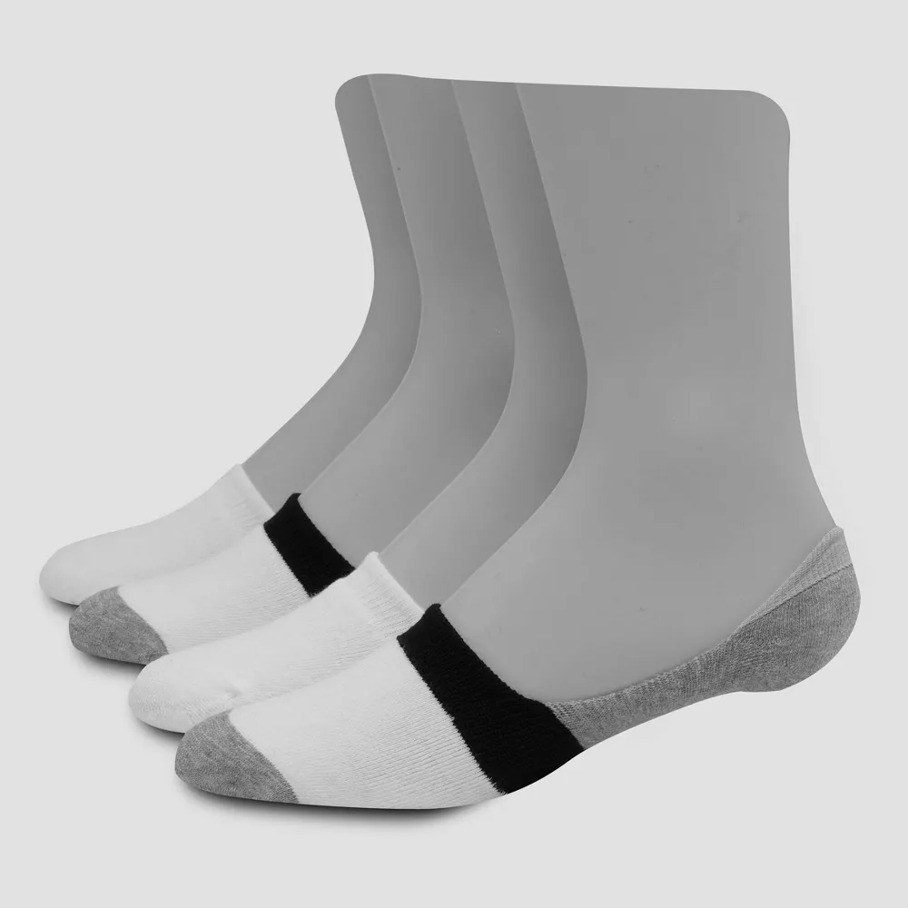 

Носки мужские спортивные Hanes Premium X-Temp 4 пары, цвет Gray/White