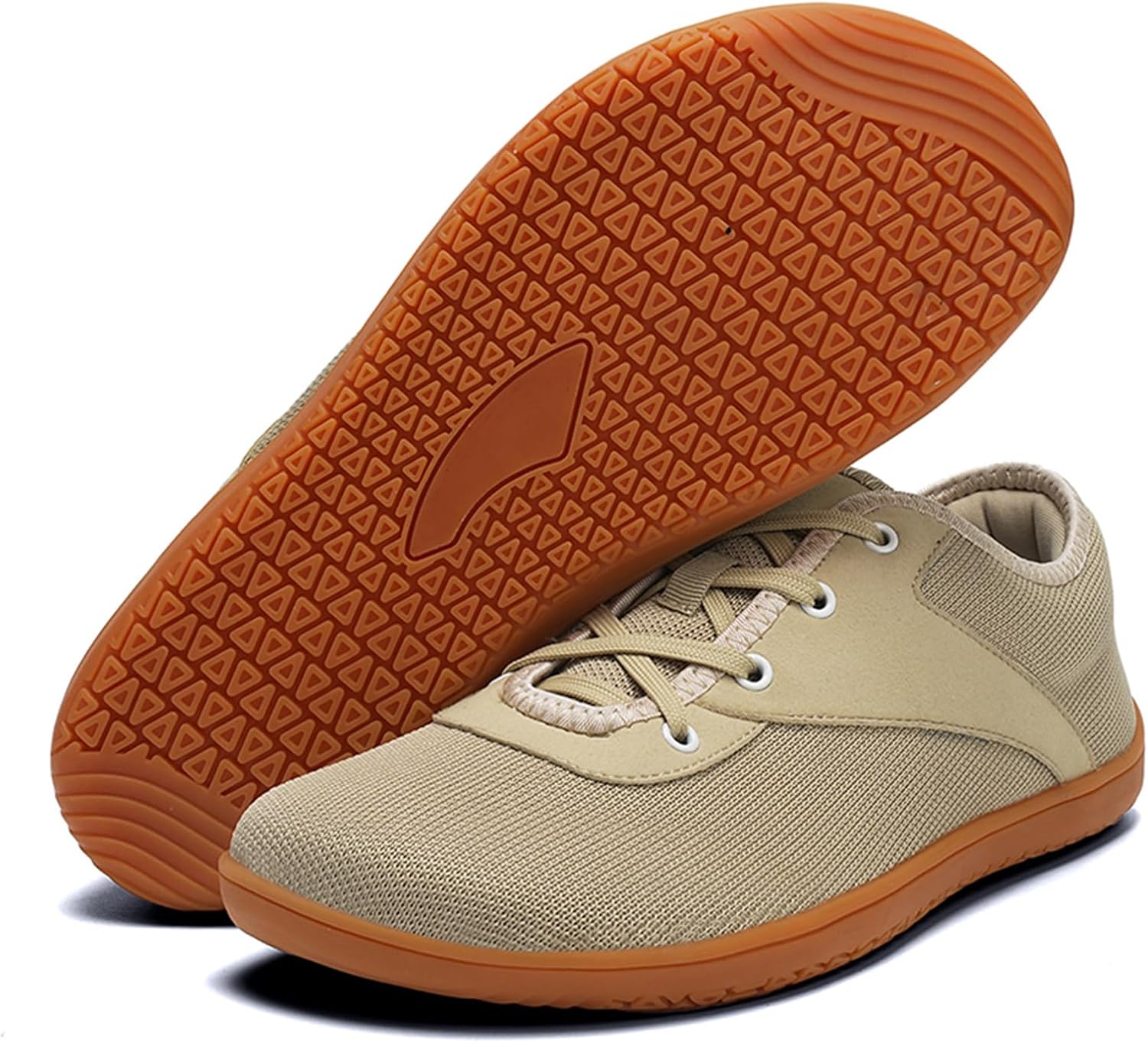 

Мужские кроссовки Cmadolrs с широким носком, минималистичные, дышащие, удобные, для ходьбы на открытом воздухе, хаки