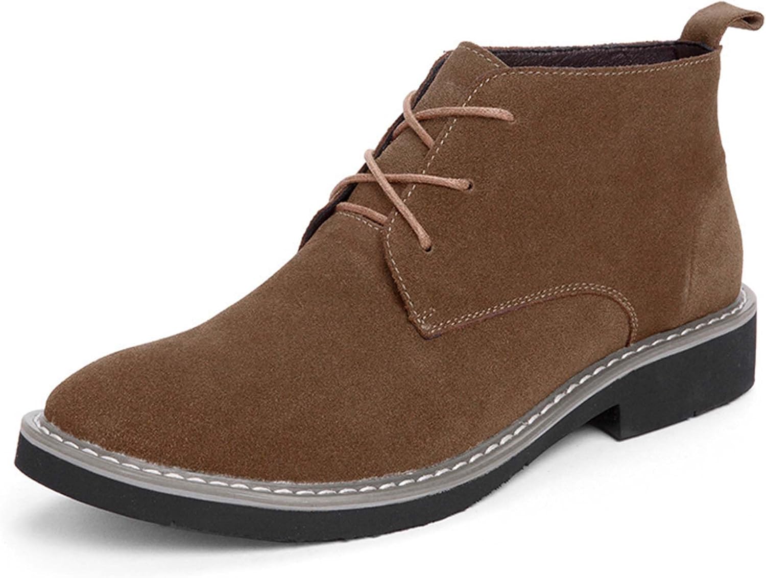 

Мужские модные оксфорды из натуральной замши, кожаные ботинки на шнуровке, повседневные кожаные ботинки, стильные и удобные Generic, коричневый