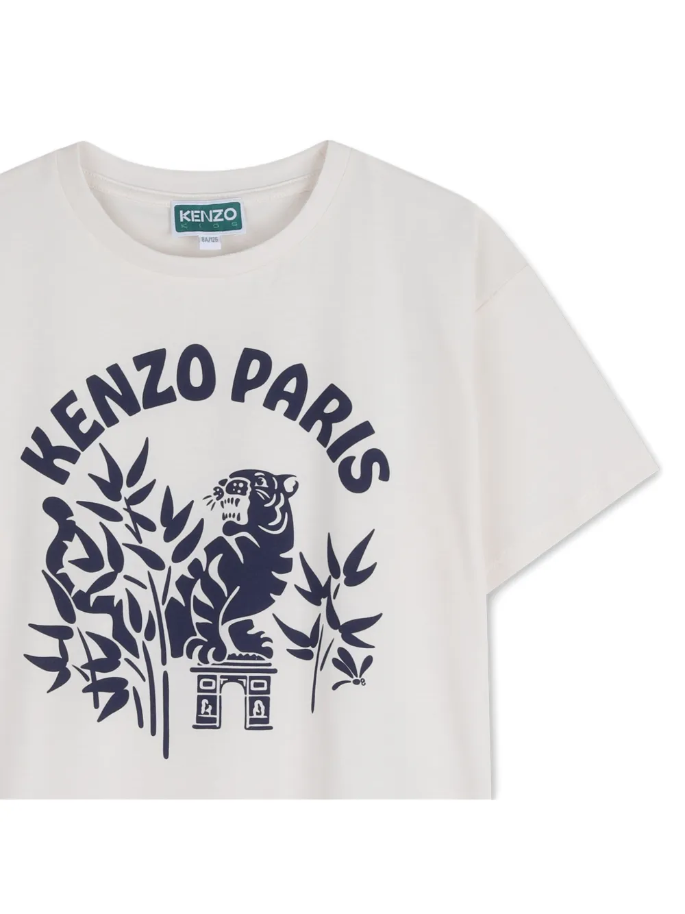 Футболка с логотипом Kenzo Kids, белый — фото 3