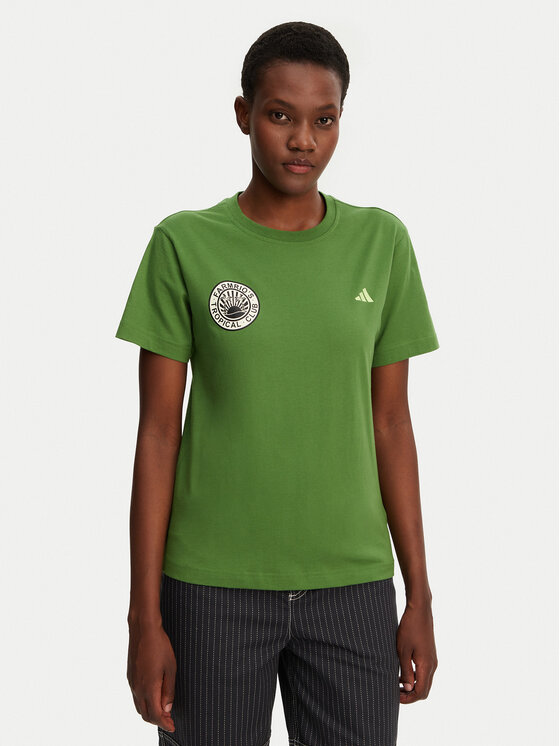 Футболка обычного кроя FARM Graphic JD6292 Adidas, зеленый