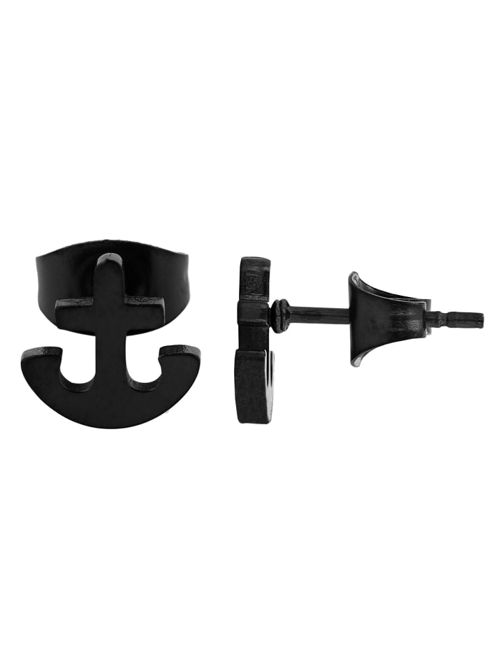 

Adeliás Серьги унисекс - серьги-гвоздики из нержавеющей стали черного цвета