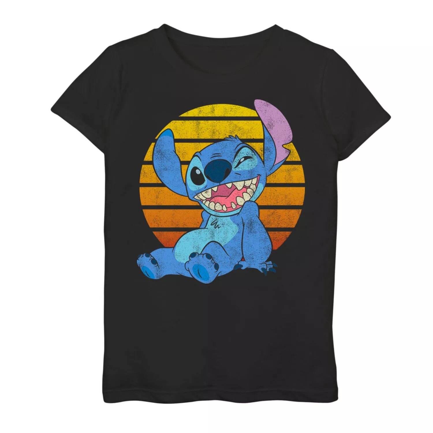 

Футболка Disney's Lilo & Stitch с рисунком «Портрет заката» для девочек 7–16 лет Licensed Character