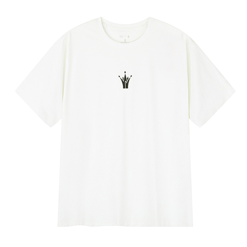 

361° Футболка мужская белая с круглым вырезом умеренно прямого кроя